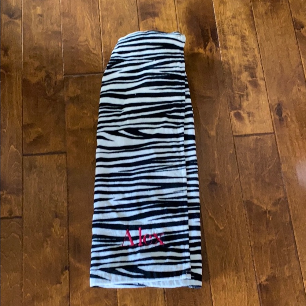 Zebra towel wrap